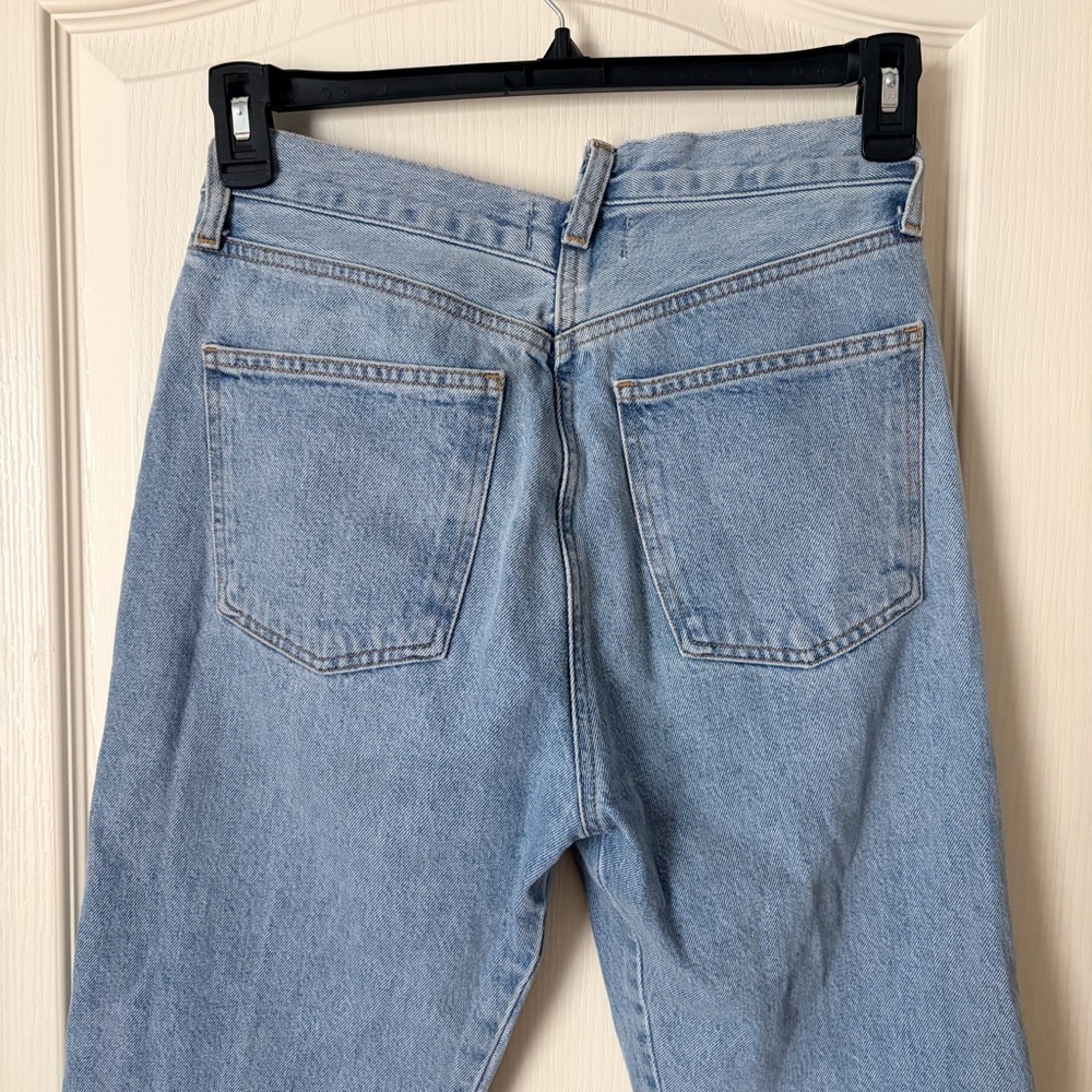 AGOLDE Criss Cross Straight Denim Jeans, Dimension, 26 - Picture 7 of 14